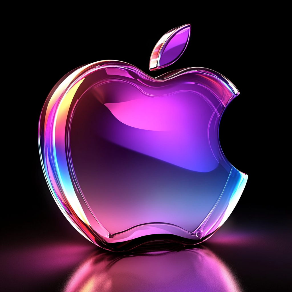 Apple Shiny Purple Logo remade
